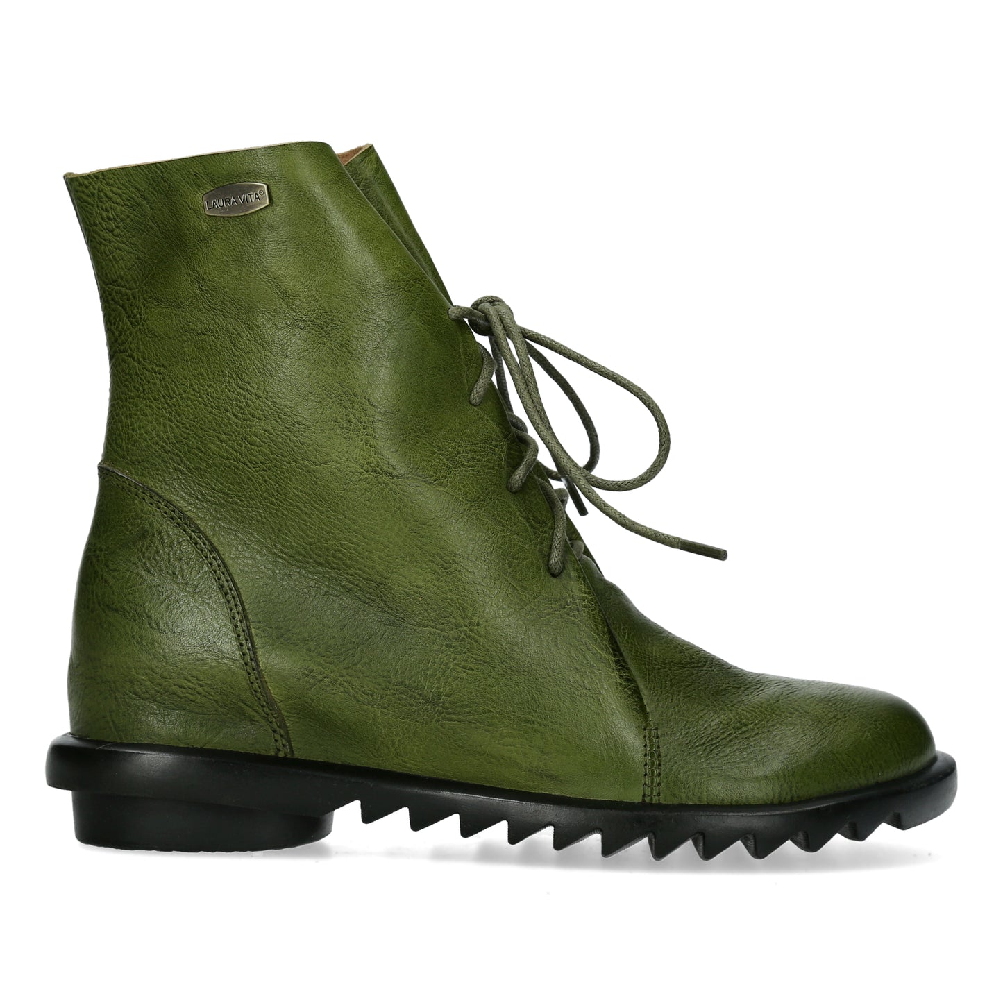 Laura Vita cyrielle 12 vert lace up boot