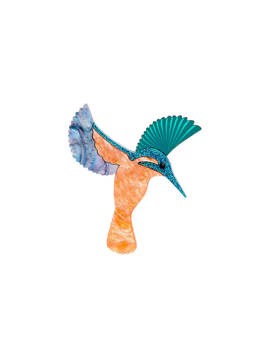Tatty Devine Kingfisher brooch