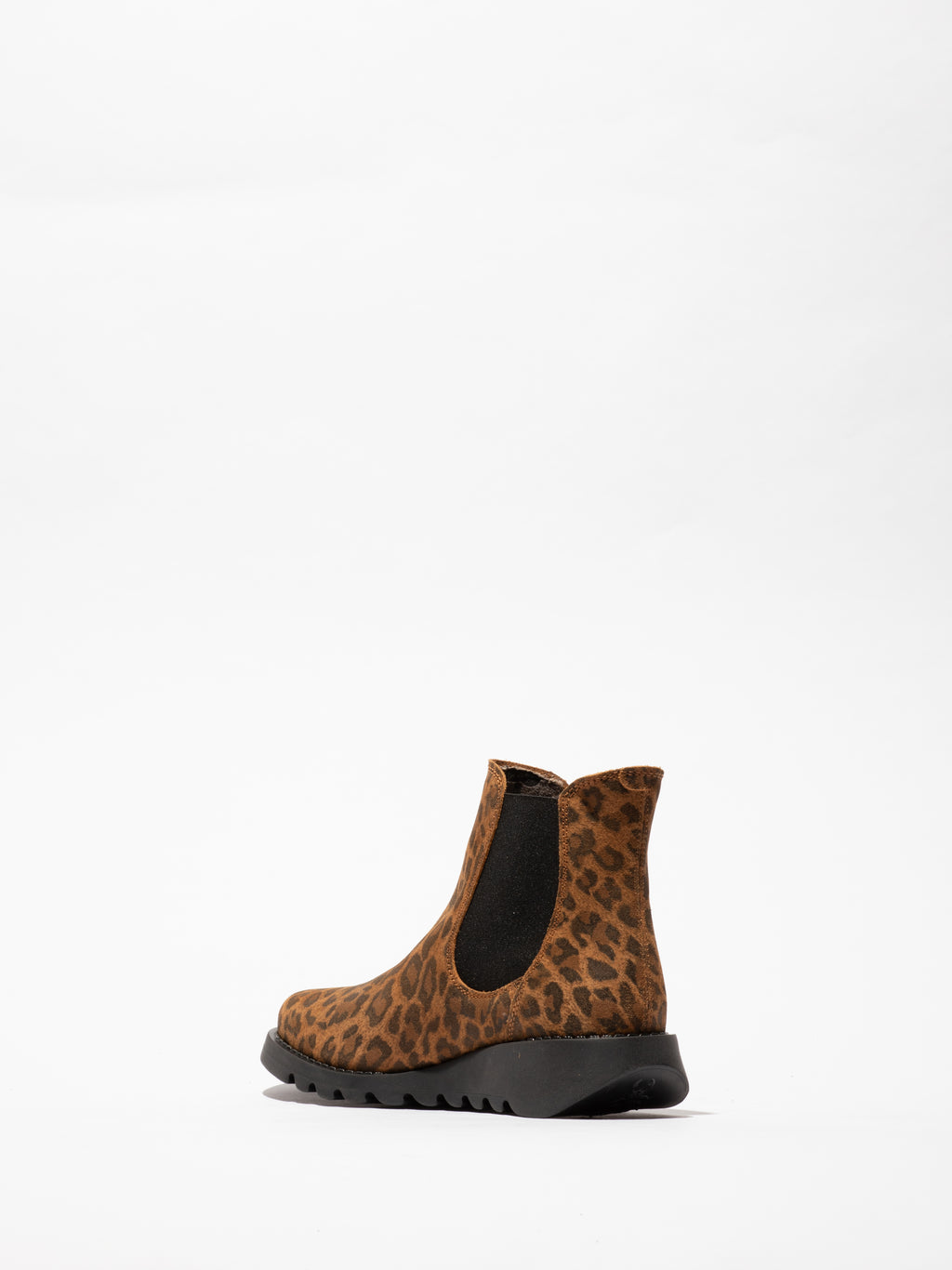 Fly Salv Suede Leopard Camel Chelsea Boot