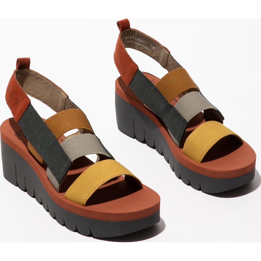 Fly Yere brick multi strap sandal