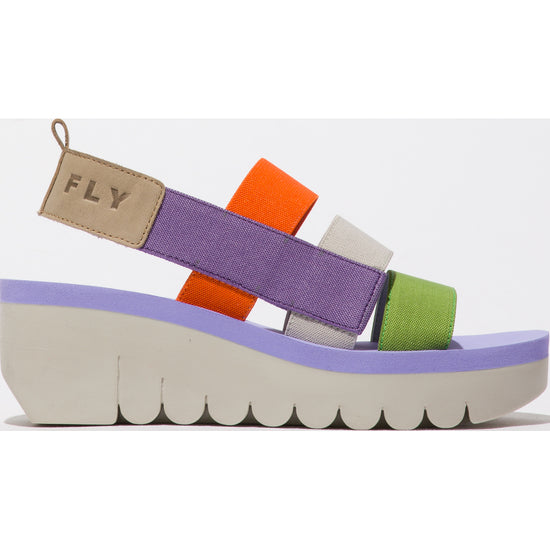 Fly Yere cloud multi colour strap sandal