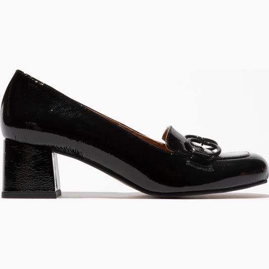 Fly Sivi black patent patent slip on shoe