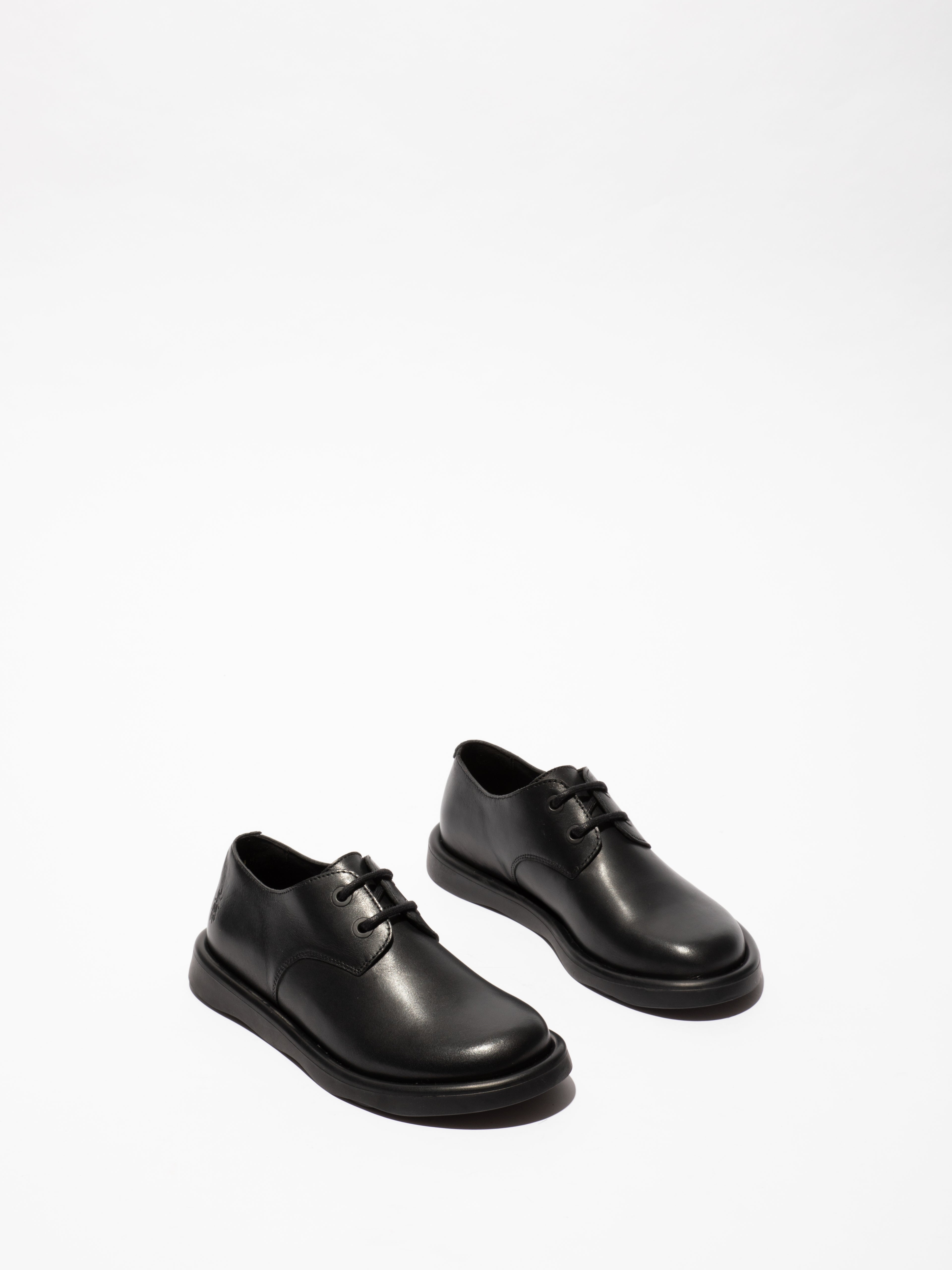 Fly Teni Burn Black lace up shoe