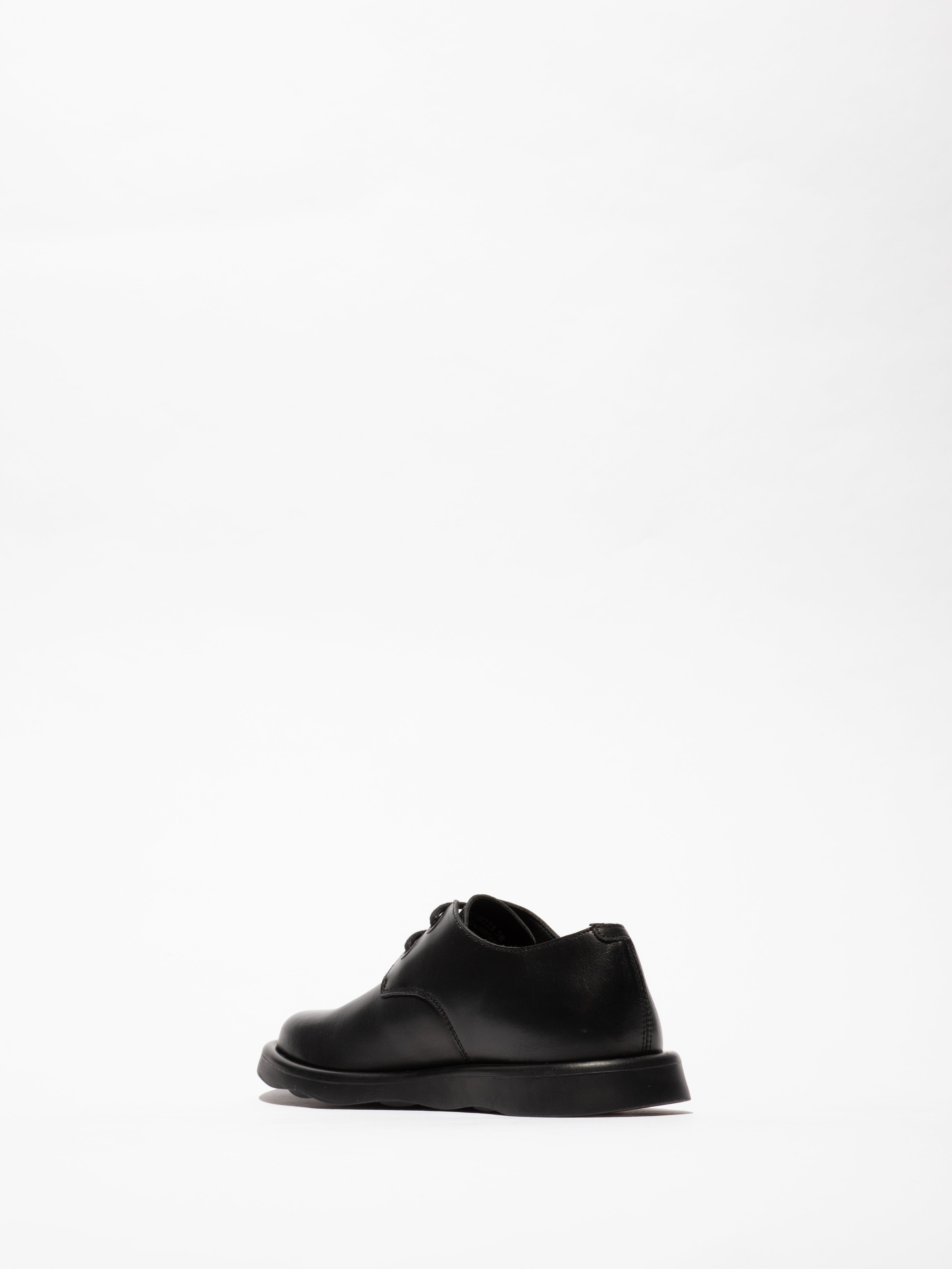 Fly Teni Burn Black lace up shoe