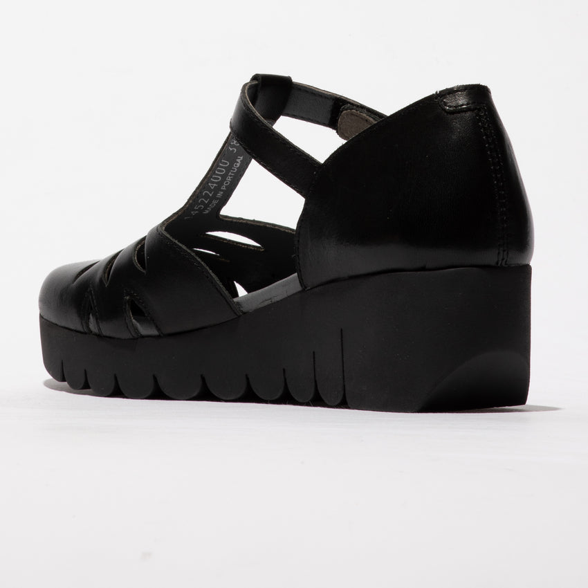 Fly Velt wedge sandal black