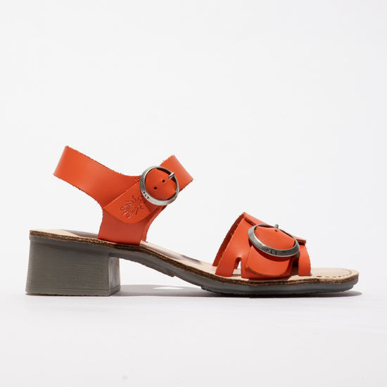 Fly Ebli scarlet/natural sandal