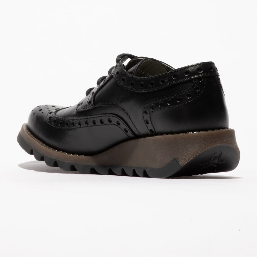 Fly Siip Rug Black lace up shoe