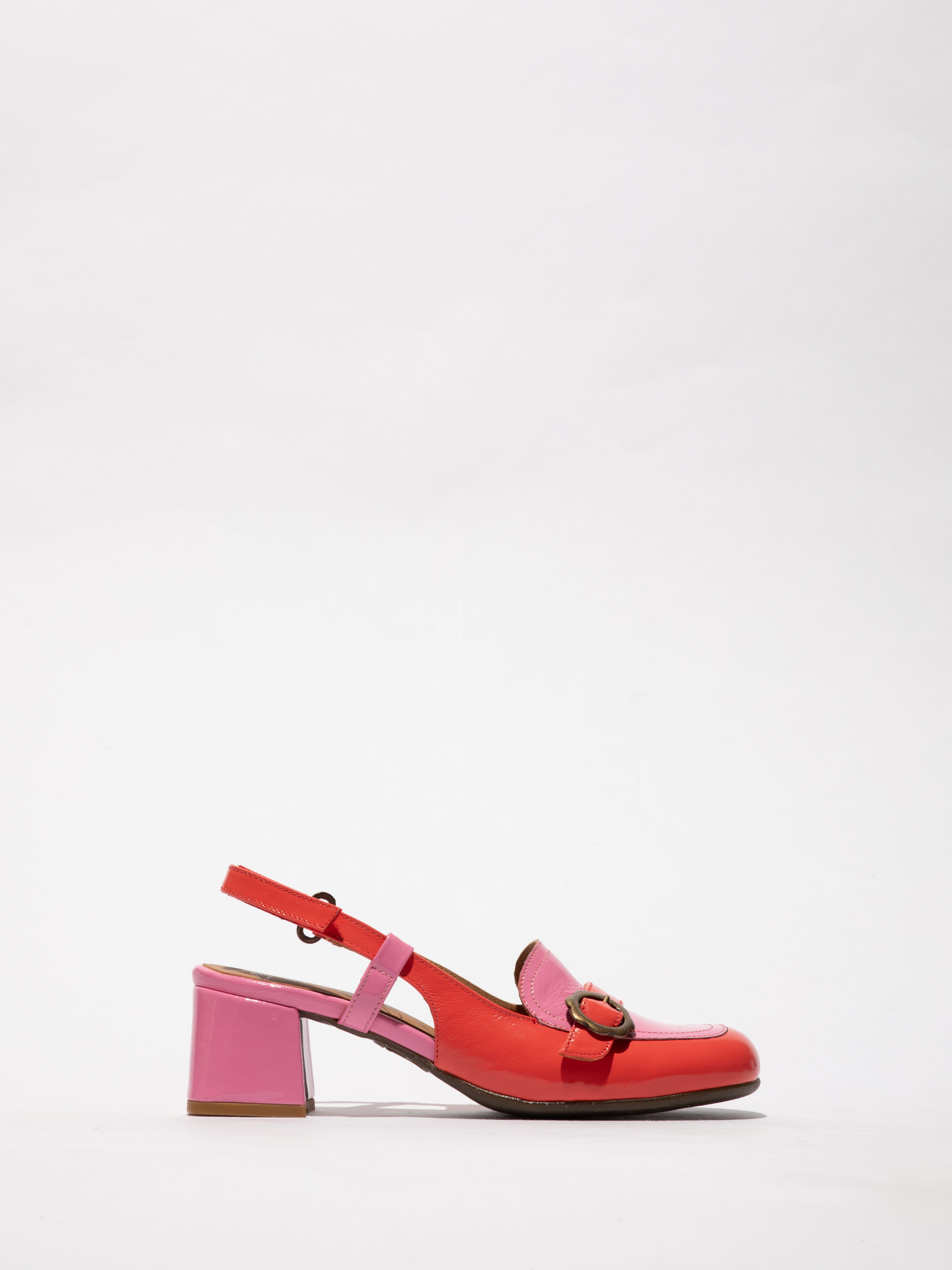 Fly Pemy Nappalak pink/scarlet sling-back heel