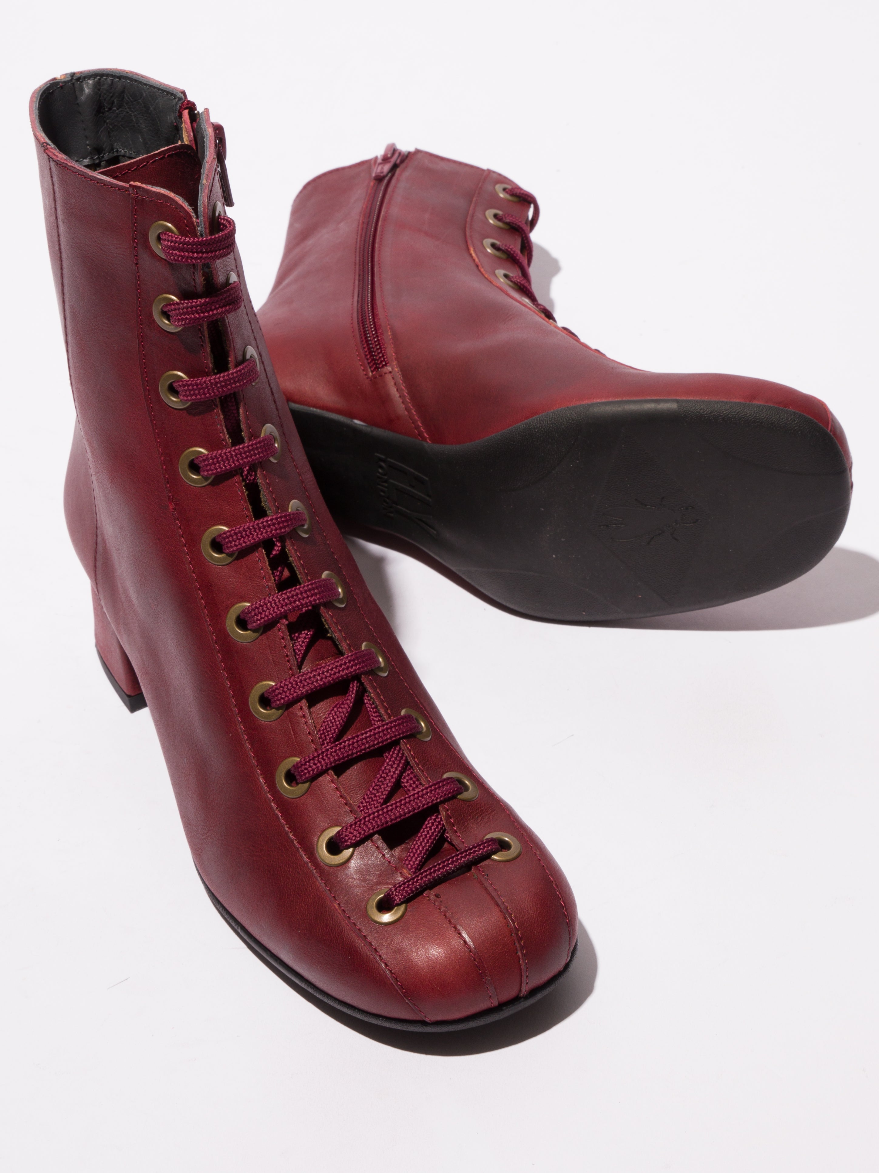 Fly Perk Sebta Red Lace up boot