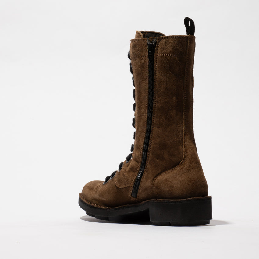 Fly Nole Oil Suede Elephant lace up boot