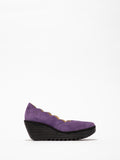 Fly Yerk Oil Suede Aubergine shoe