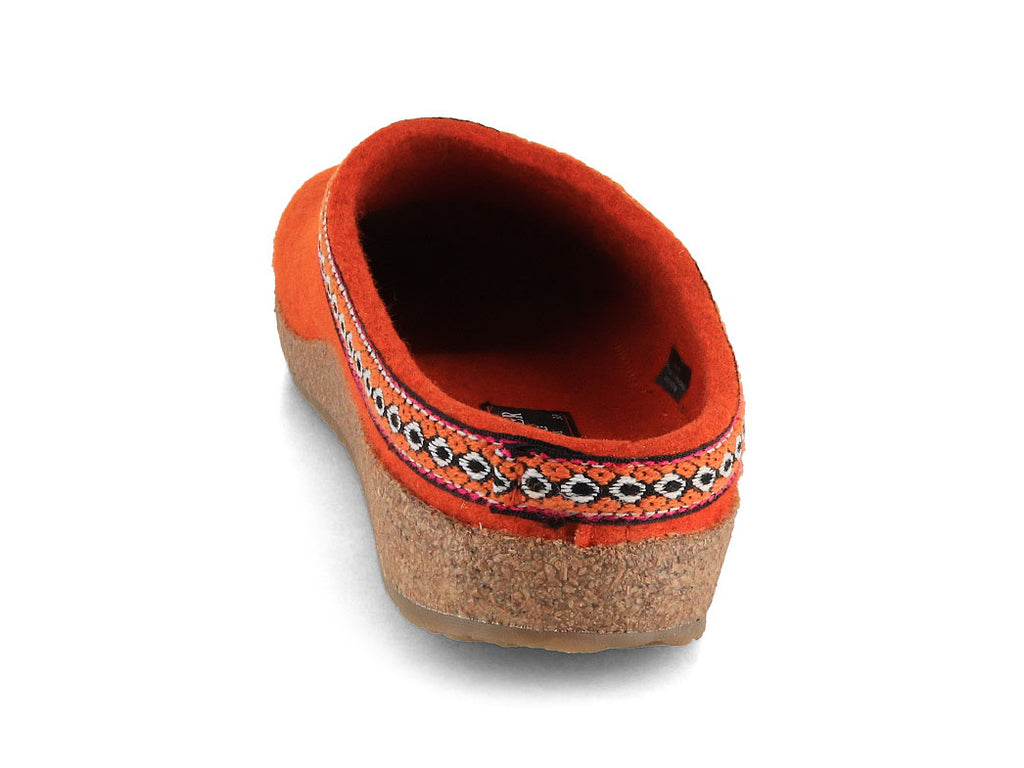 Haflinger Grizzly Franzl Rost clog slipper