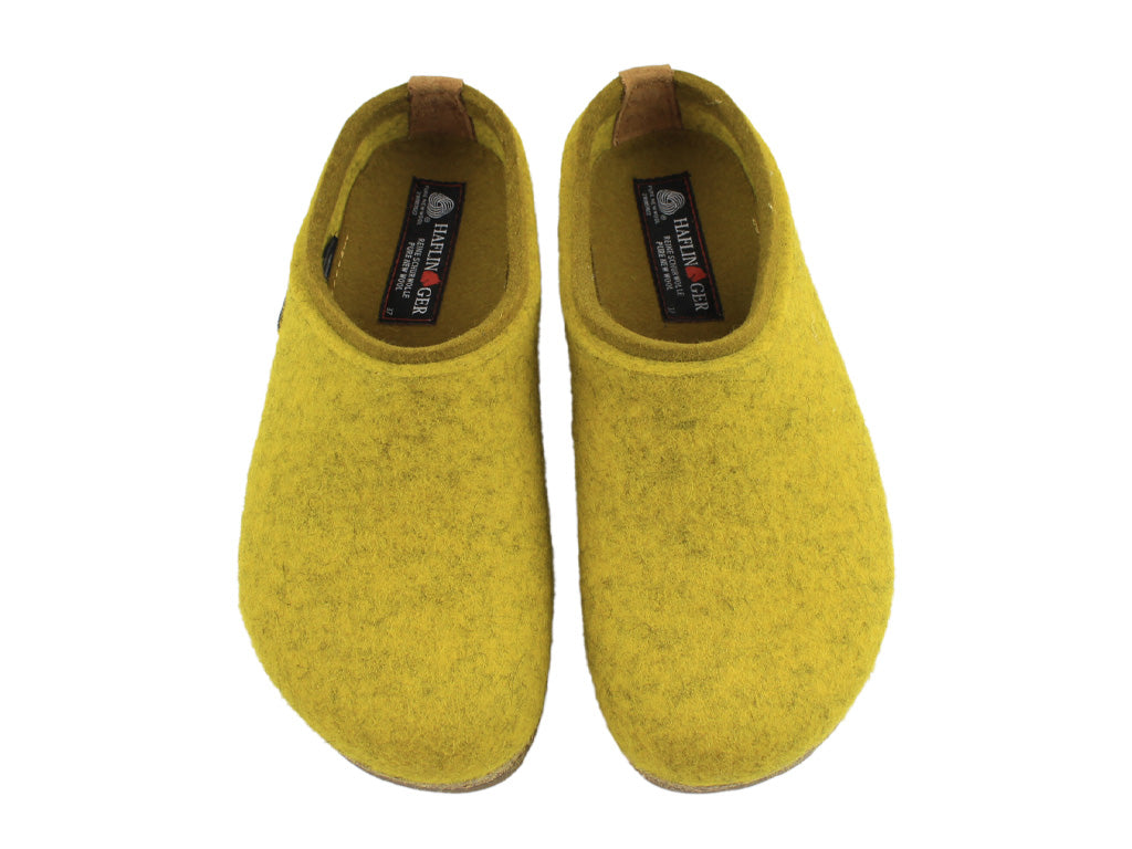 Haflinger Grizzly Kris Clog slipper Curry