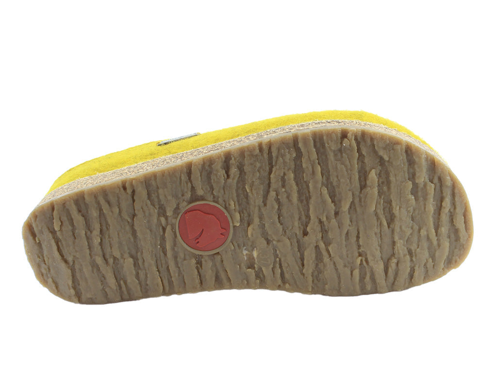 Haflinger Grizzly Kris Clog slipper Curry