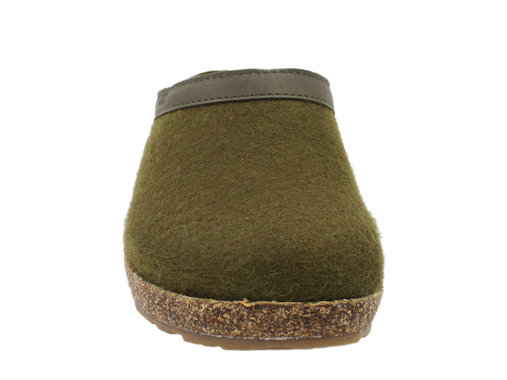 Haflinger Grizzly Torden Clog slipper Olive