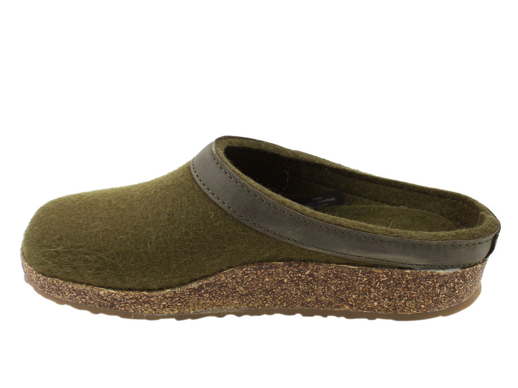 Haflinger Grizzly Torden Clog slipper Olive
