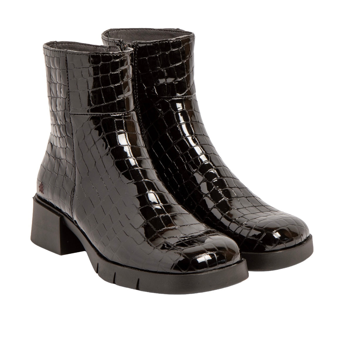 Art 1284 Black/Varsovia zip up boot