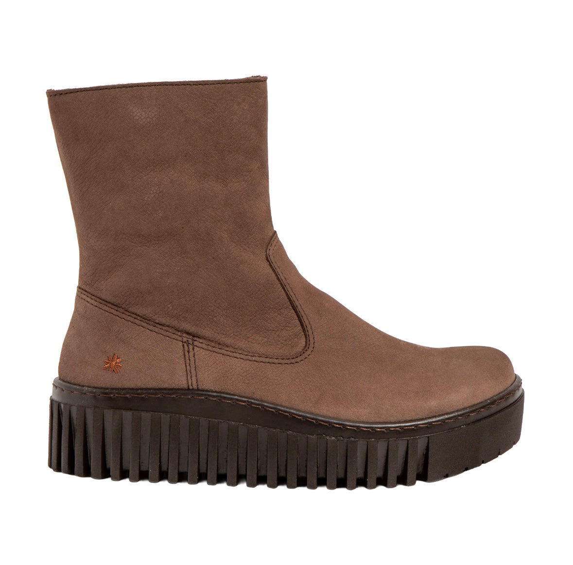 Art 1531 Nobuck Brown/Brighton Zip up boot