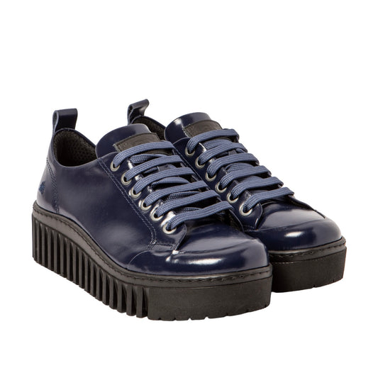 Art 1535 Shiny Navy/Brighton lace up shoe
