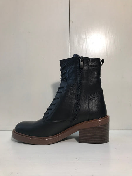 Justin Reess Lydia Black lace up ankle boot