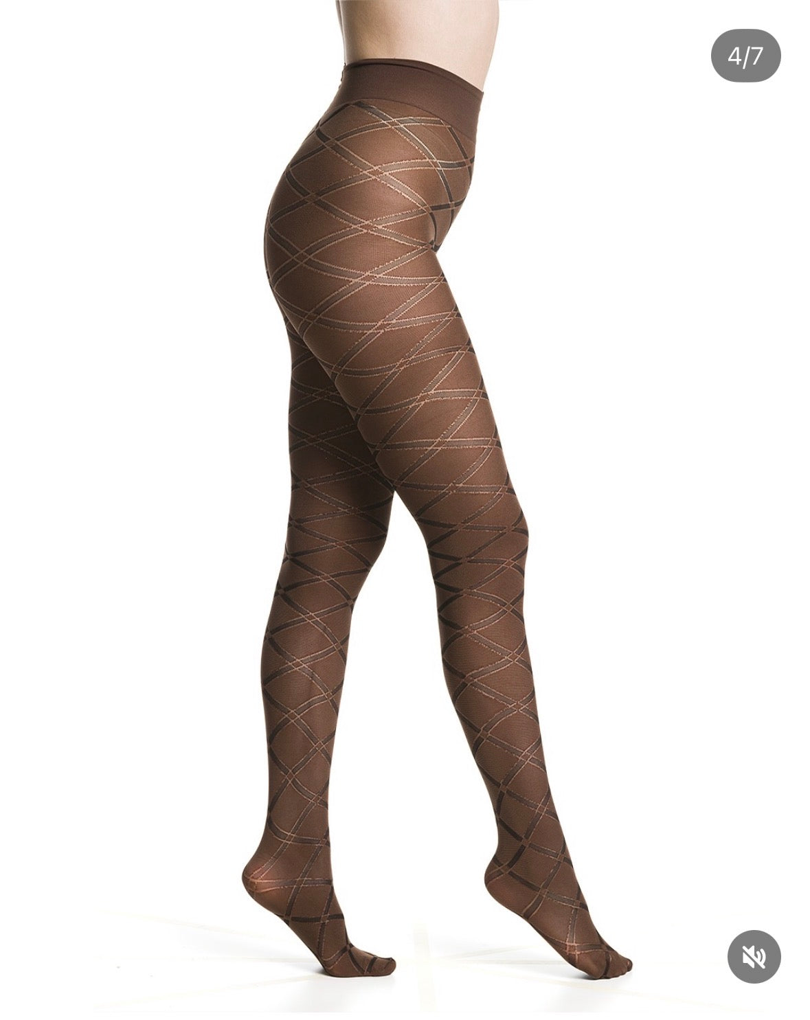 Trasparenze Monsoons Tights- Brown