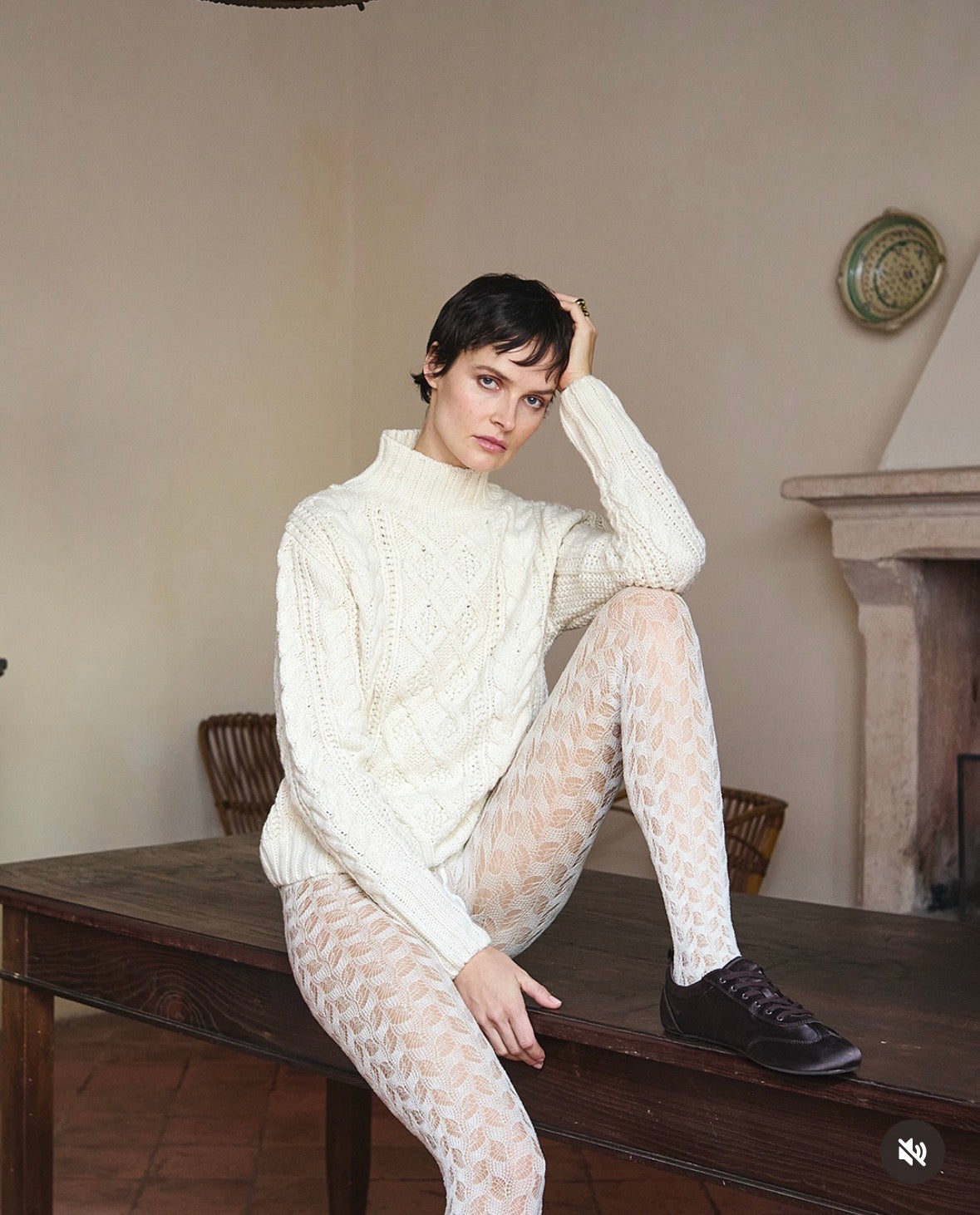 Trasparenze Ice Tights - Cream