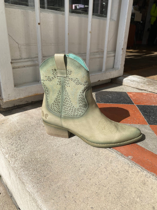 Felmini 0737 green cowboy boot