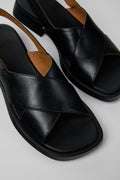 Camper Dana Black Leather sandals