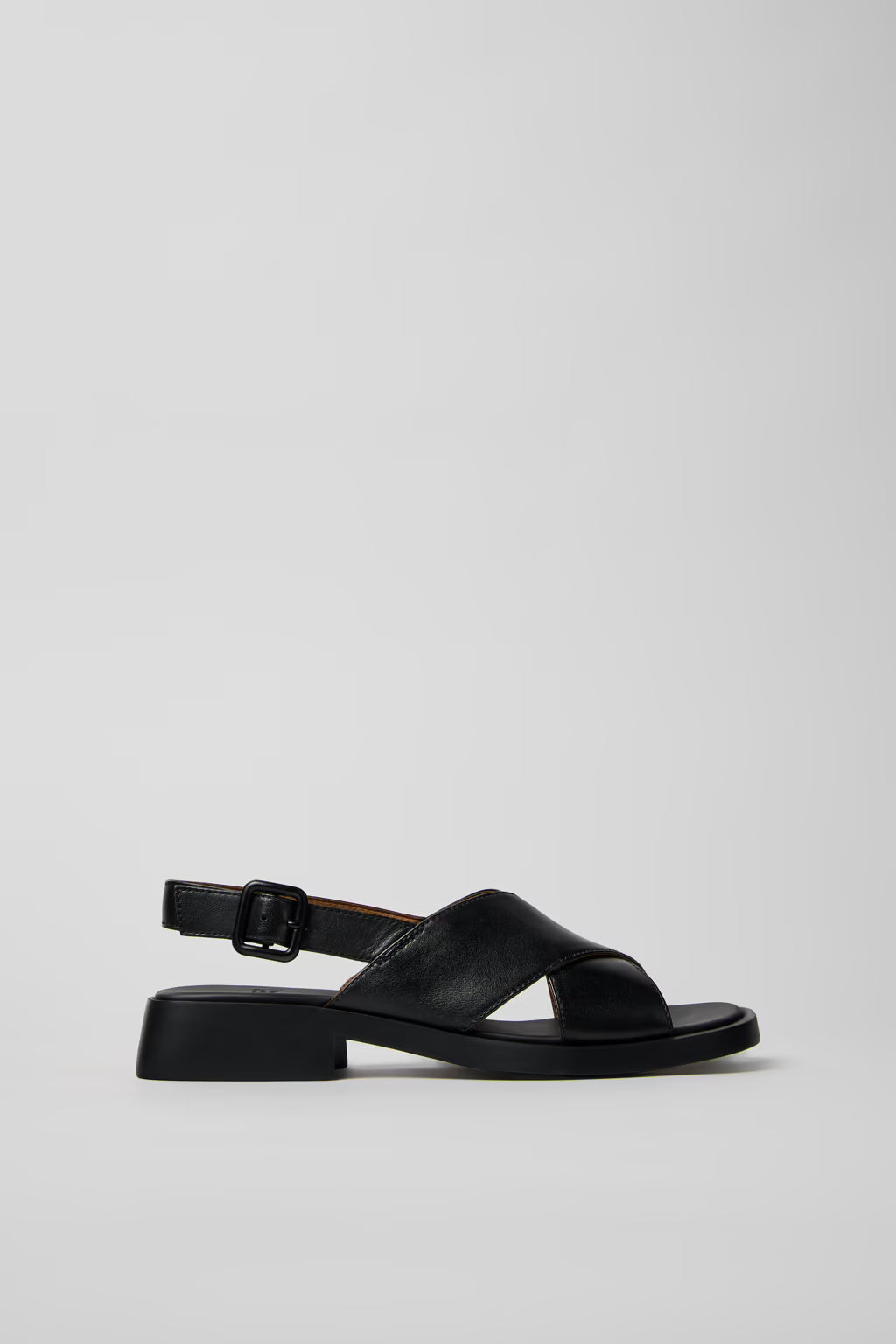 Camper Dana Black Leather sandals