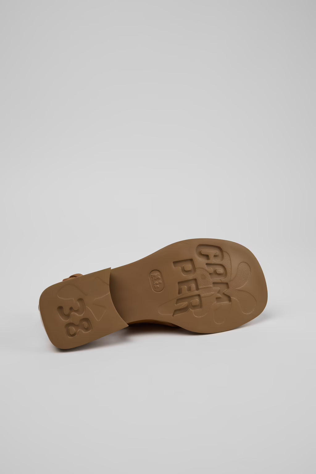 Camper Dana Brown Nubuck Leather Sandals