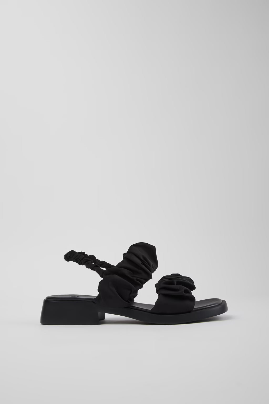 Camper Dana Black textile sandals