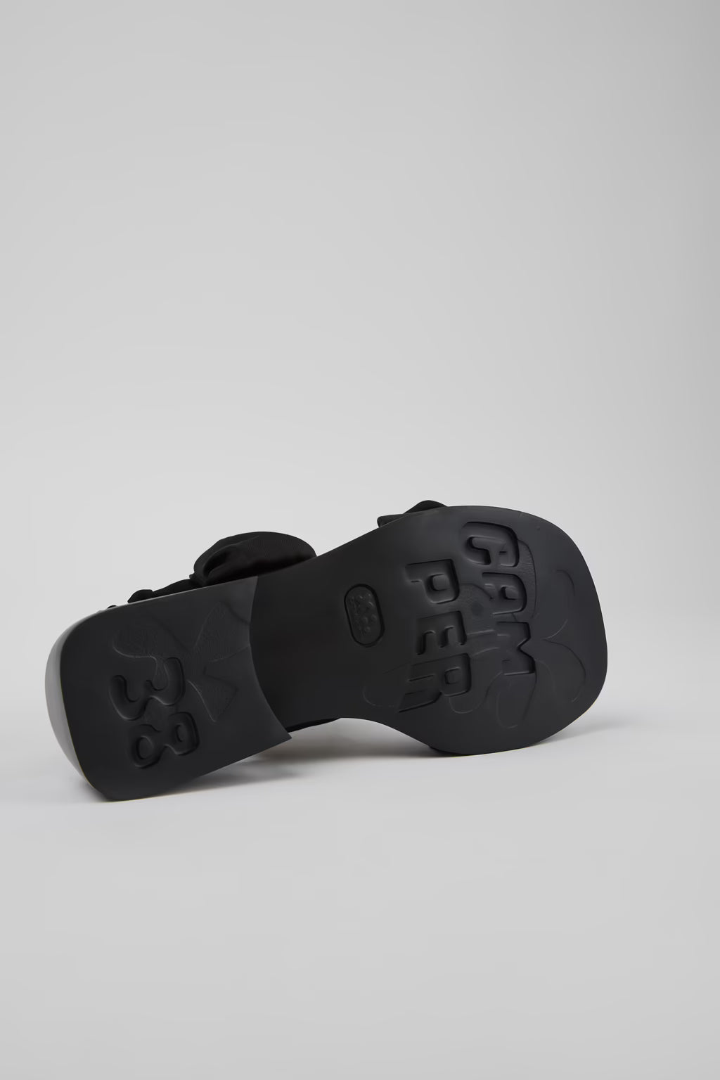 Camper Dana Black textile sandals