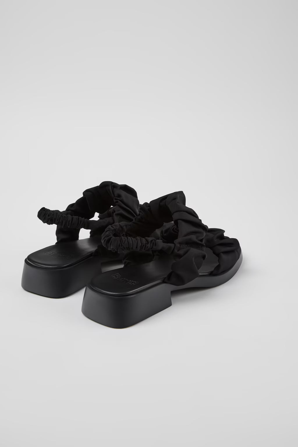 Camper Dana Black textile sandals