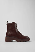 Camper Milah K400577-001 Burgundy Lace-up Boot Platform