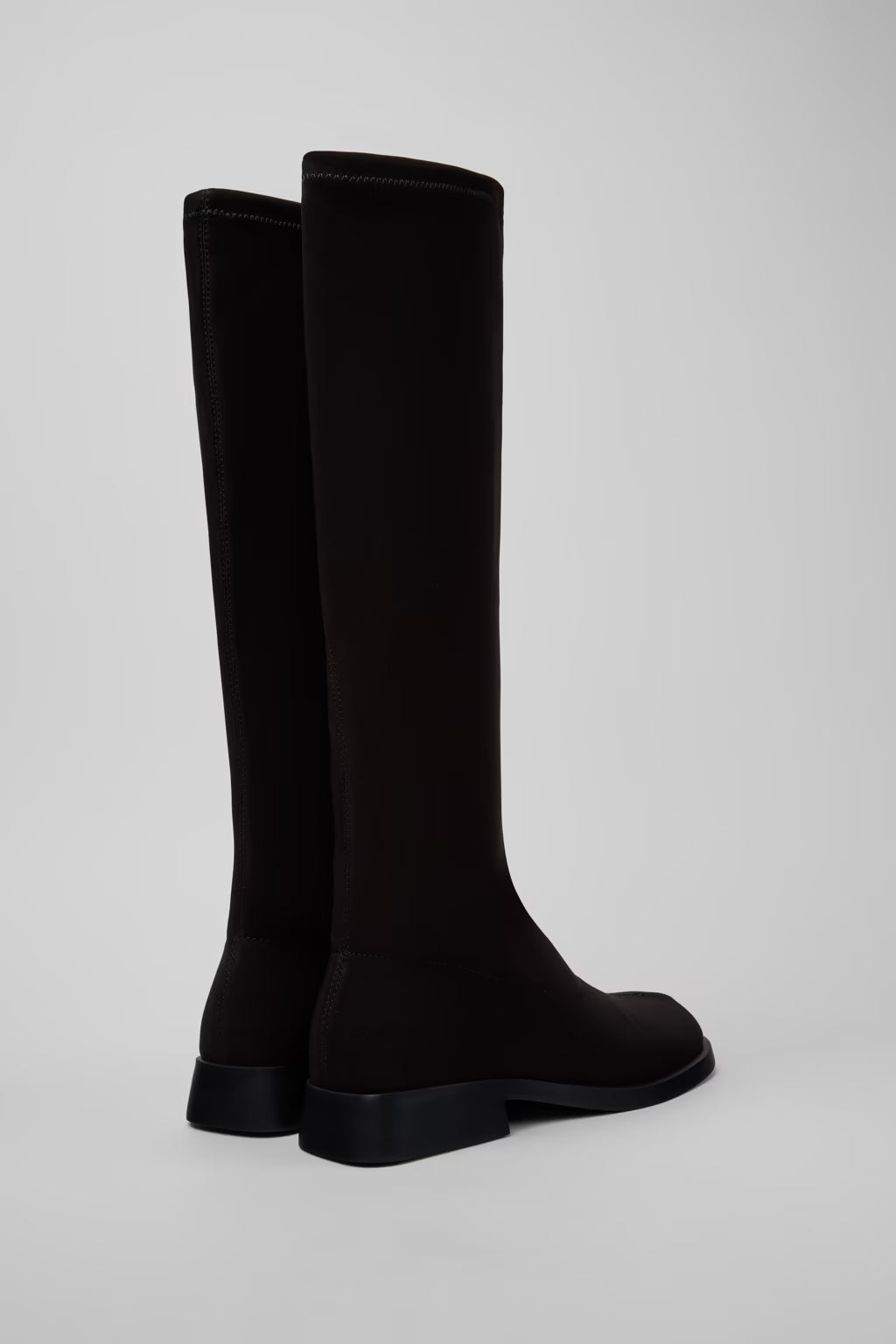 Camper Donna Black textile knee high boot