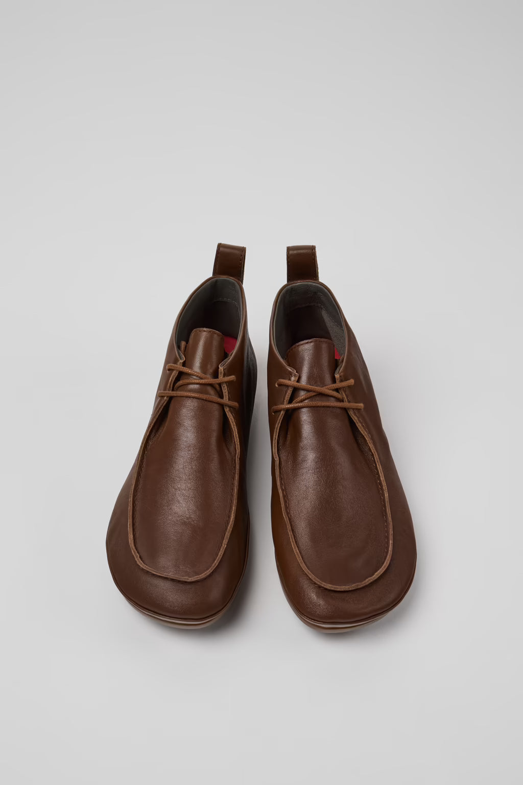 Camper Right Nina Gobi Pecan Brown lace up boot