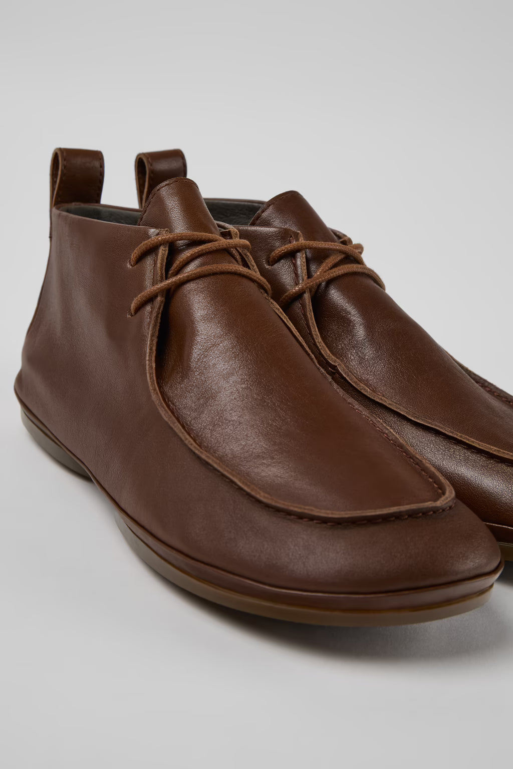 Camper Right Nina Gobi Pecan Brown lace up boot