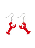 Tatty Devine lobster charm earring red