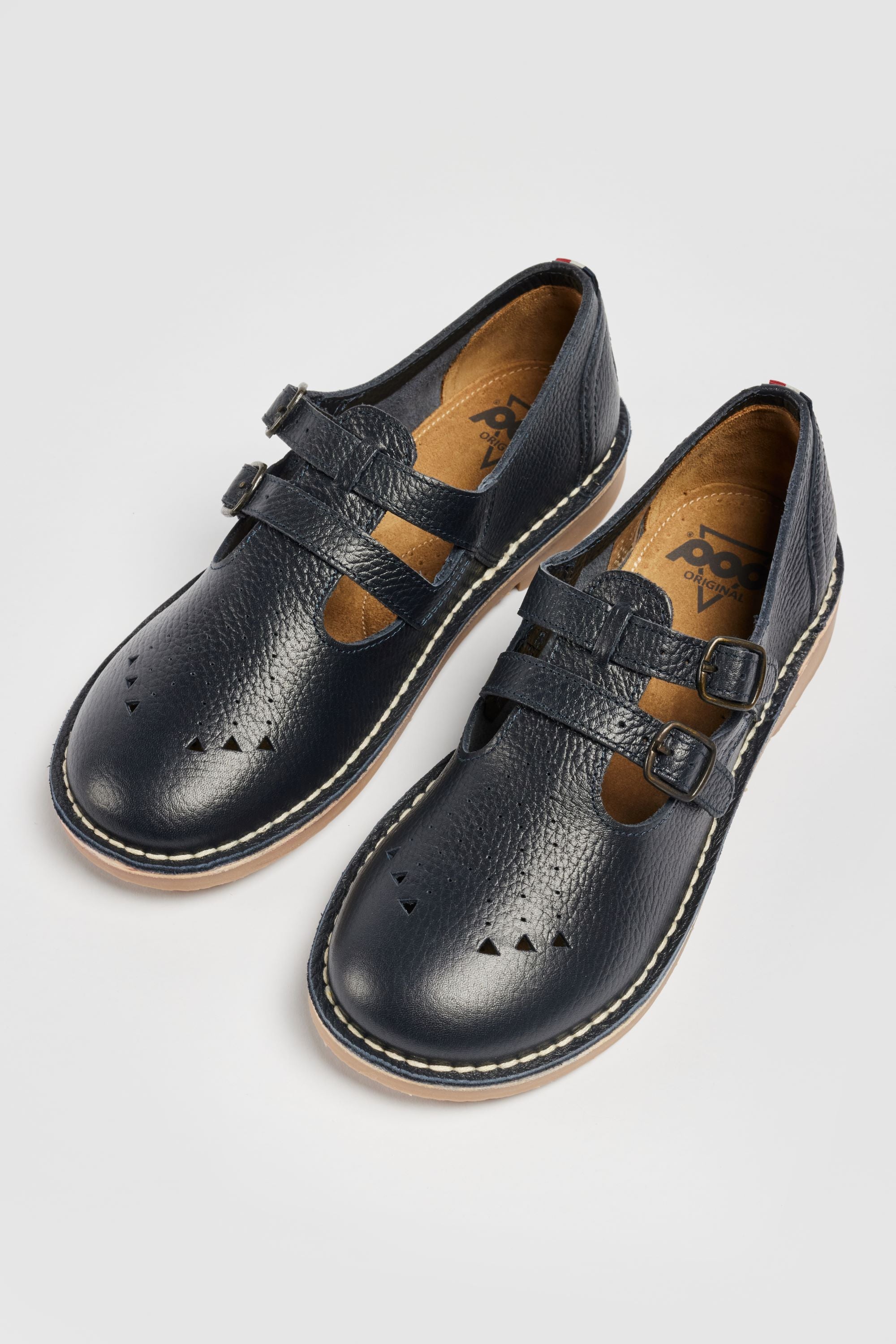 POD Black Marley Leather T-Bar