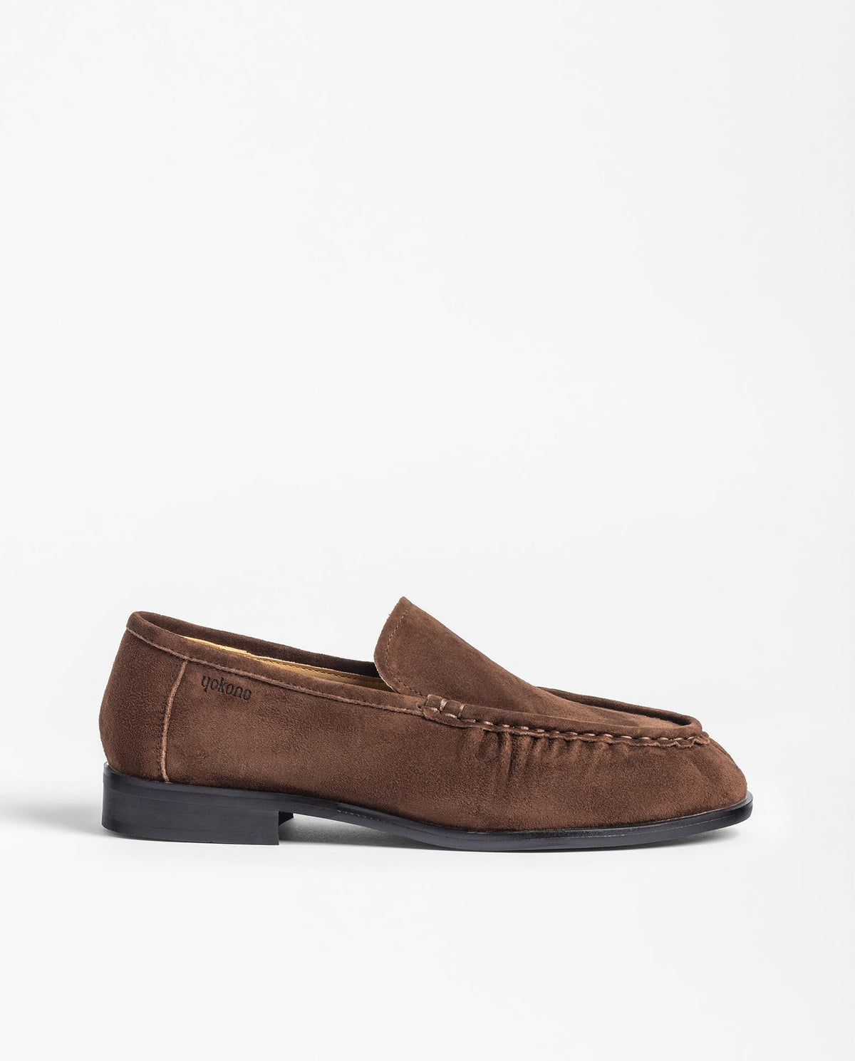 Yokono Isadora Chocolate suede Loafer