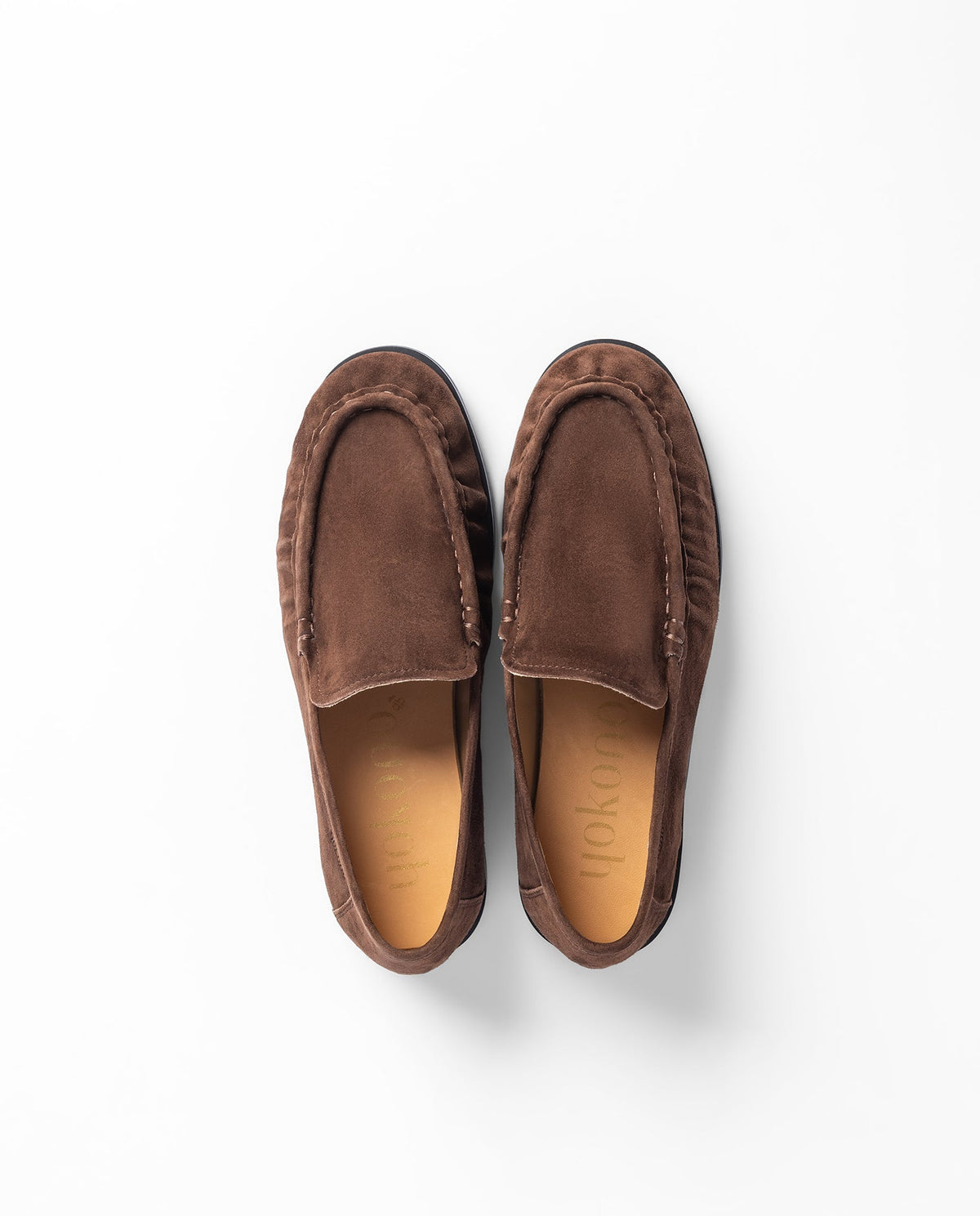 Yokono Isadora Chocolate suede Loafer
