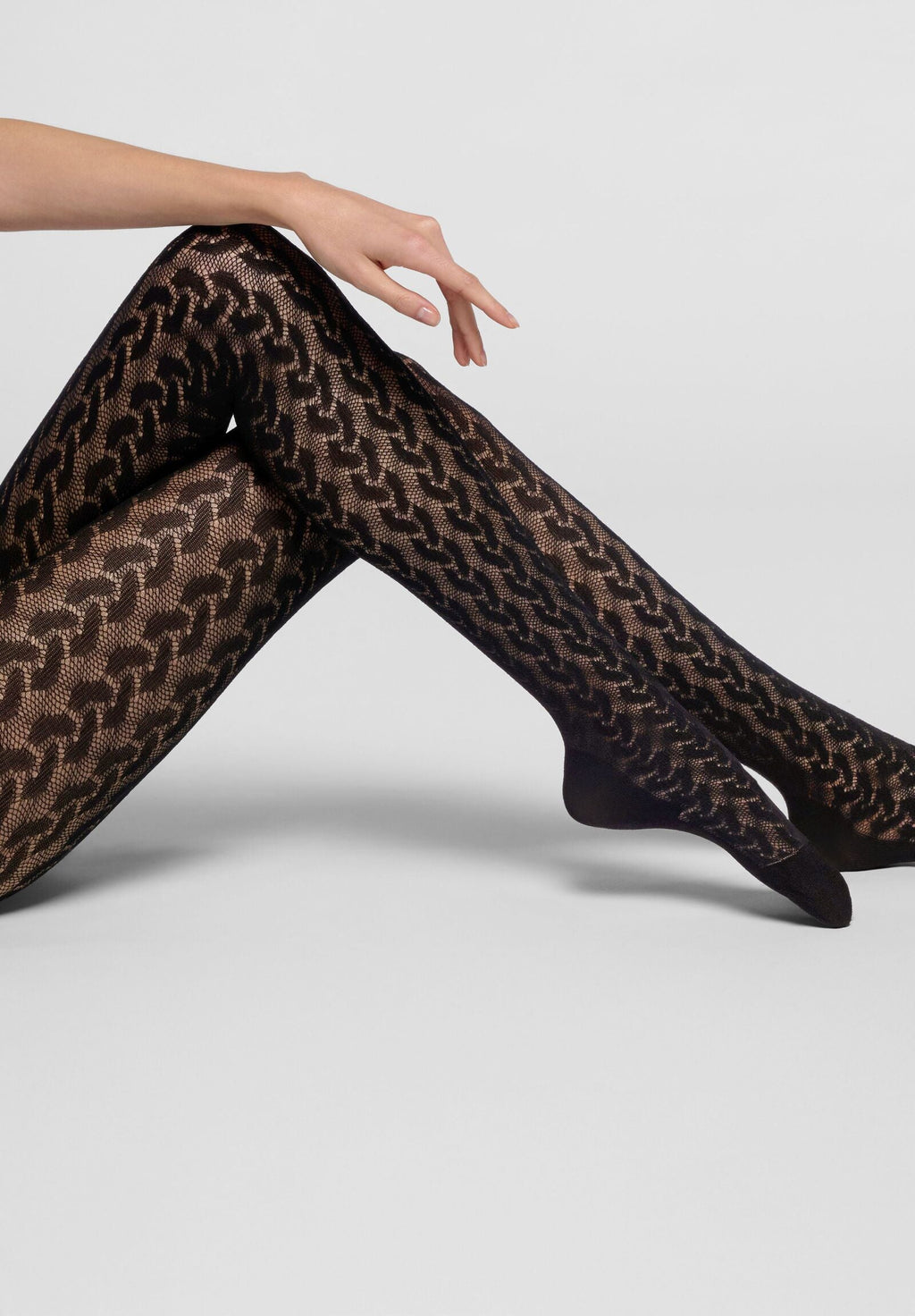 Oroblu Bio-derived Sneaker Tights wave- Black