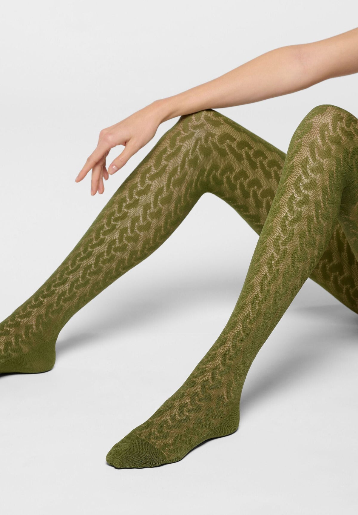 Oroblu Bio-derived Sneaker Tights Wave- Botanical