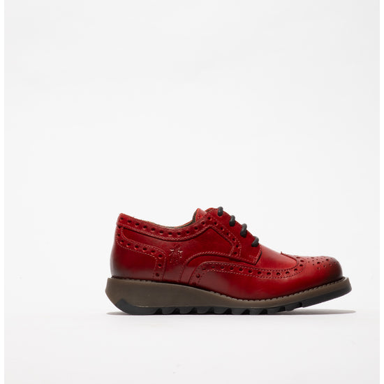 Fly Siip Rug Red lace up shoe