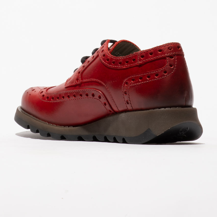 Fly Siip Rug Red lace up shoe