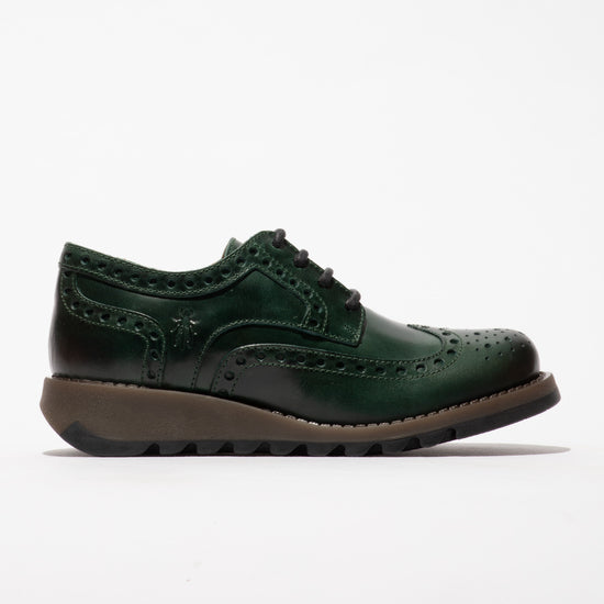 Fly Siip Rug Petrol Lace up shoe