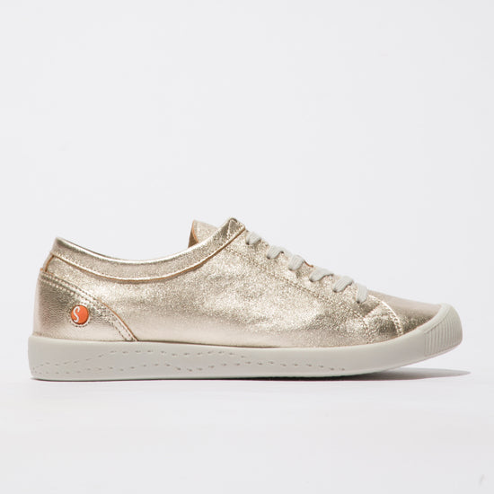 Softinos Isla Champagne lace up trainer