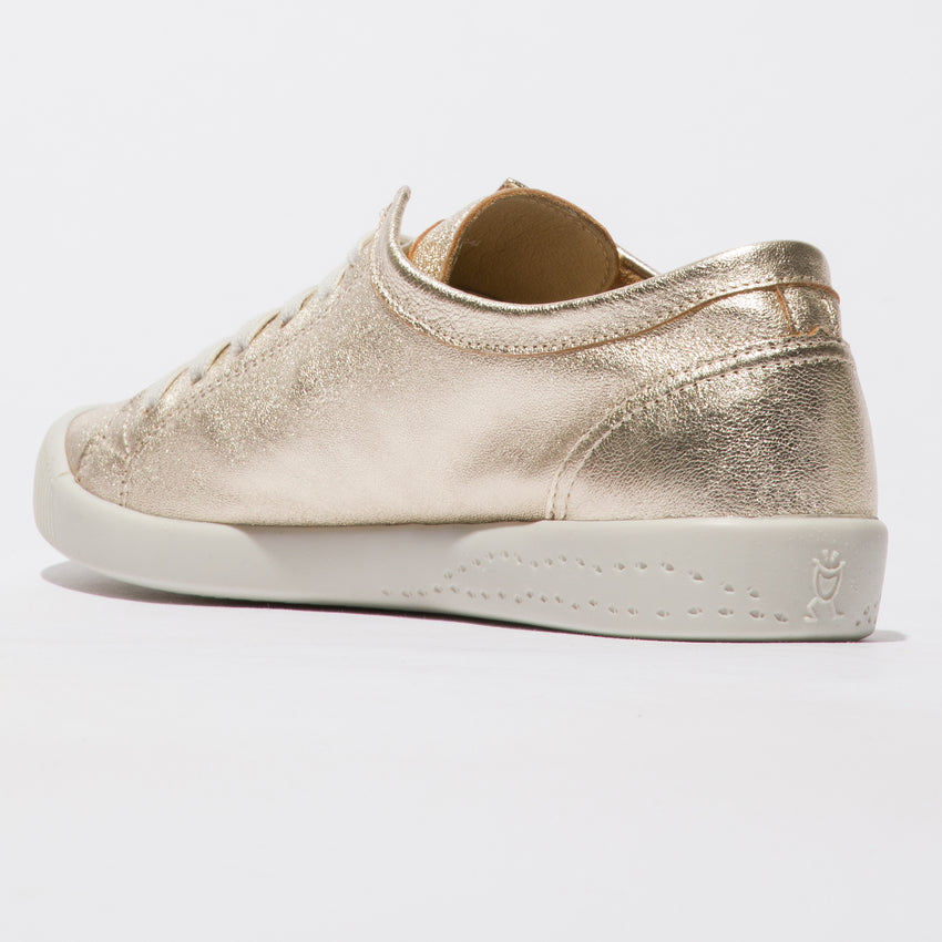 Softinos Isla Champagne lace up trainer