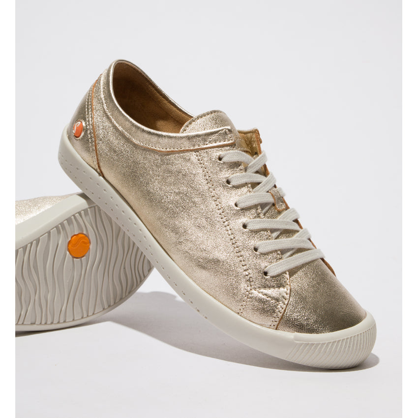Softinos Isla Champagne lace up trainer