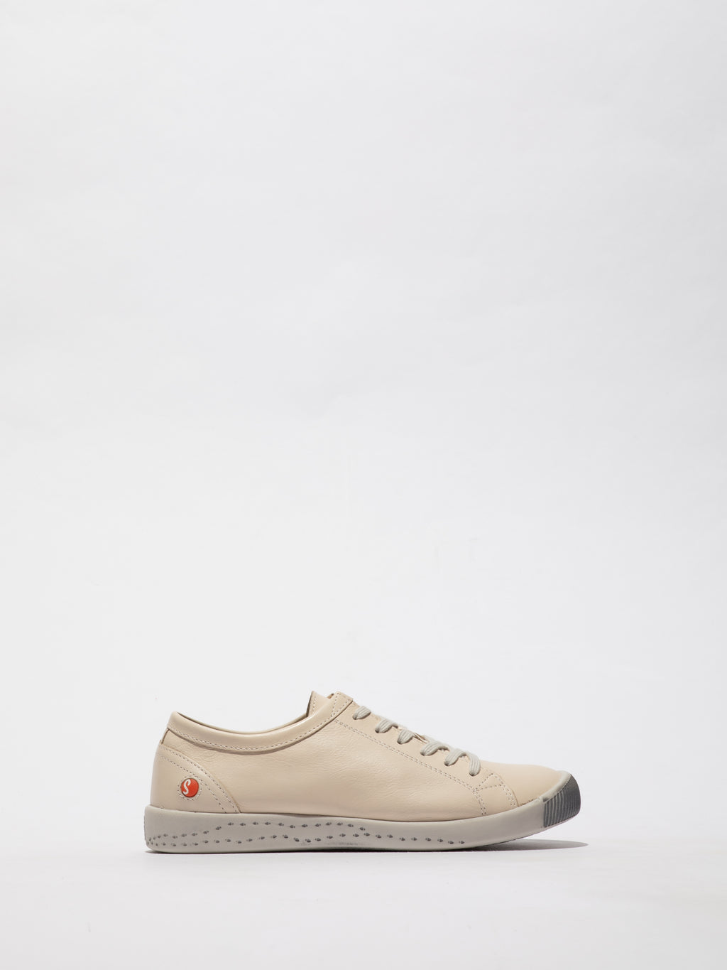 Softinos Isla Smooth leather cream trainers